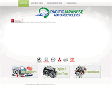 Tablet Screenshot of pacificjapaneseauto.com